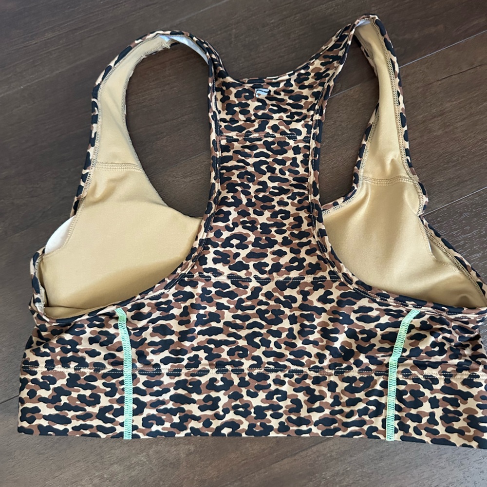 Fabletics Brown and Black Leopard Print Bra Intimates